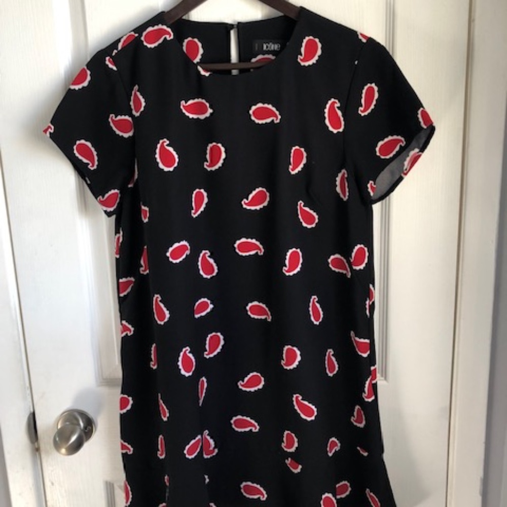 Black and Red Ruffle Dress - Picture 2 of 6